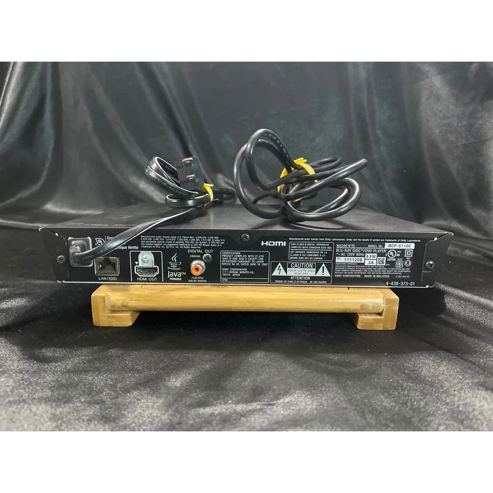 Sony‎ BDP-S1100 Blu-ray Disc DVD Player Streaming USB Port High Def WORKS